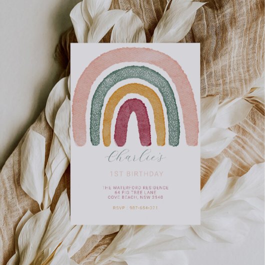 Regenboog 1e verjaardag, kaart