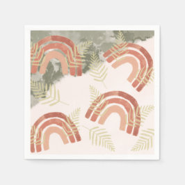 Regenboog 1e verjaardag servet