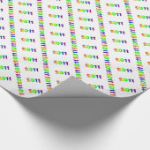 Regenboog "2011" cadeaupapier (Hoek)