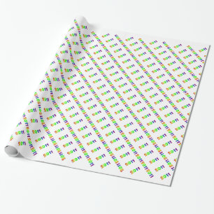 Regenboog "2011" cadeaupapier