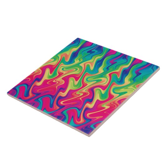 Regenboog 21 tegeltje (Zijkant)