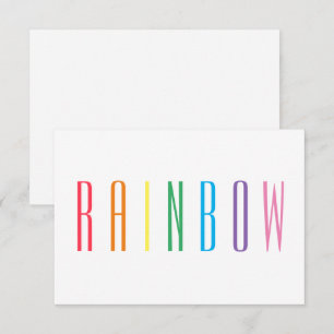 REGENBOOG 3.5x5 Platte Kaart Notitiekaartje