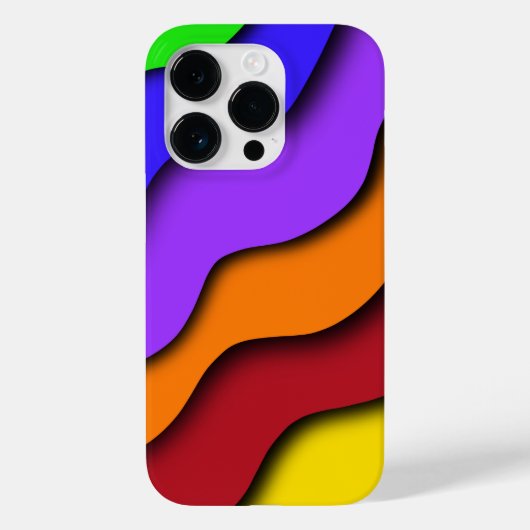 Regenboog 3D Cut Case-Mate iPhone Case (Achterkant)
