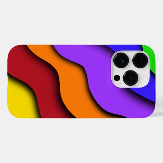 Regenboog 3D Cut Case-Mate iPhone Case (Achterkant (horizontaal))