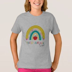 regenboog 3e KLAS Squad leraar school T-shirt