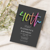 Regenboog 40e verjaardag kaart