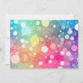 Regenboog 4 Jaar Oud 4e Verjaardag Foto Meisjes Vi Kaart (Achterkant)