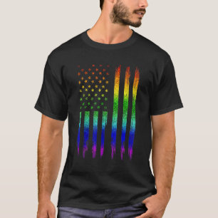 Regenboog 4 juli Lgbetq Gay Pride Month Lgbt VS T-shirt