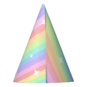 Regenboog 4e verjaardag meisje vierde feesthoedjes (Achterkant)