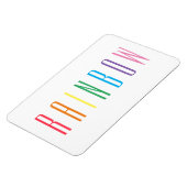 REGENBOOG 4x6 flexibele magneet (Linkerzijde)