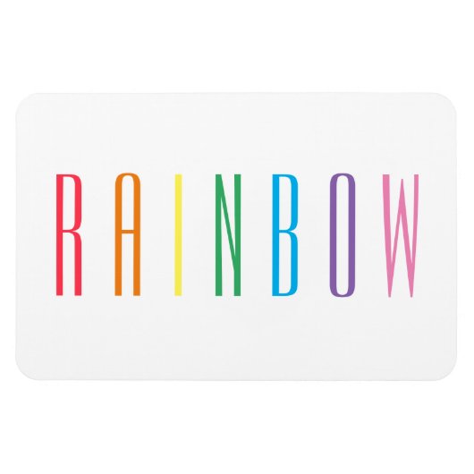 REGENBOOG 4x6 flexibele magneet (Horizontaal)