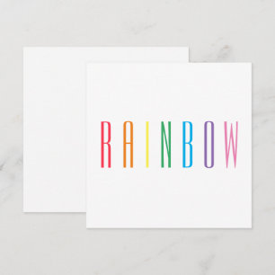REGENBOOG 5.25" Vierkante Platte Kaart Notitiekaartje