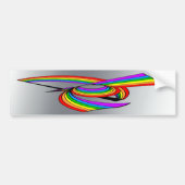 Regenboog # 5 Tattoo Bumpersticker (Voorkant)