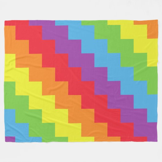 Regenboog 60x80 Fleece Deken (Voorkant (Horizontaal))