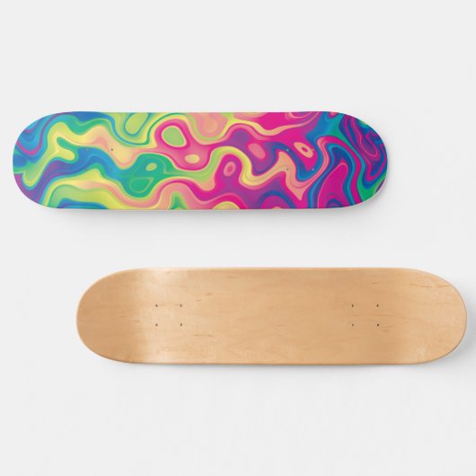Regenboog 8 persoonlijk skateboard (Horizontaal)