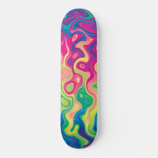 Regenboog 8 persoonlijk skateboard (Voorkant)