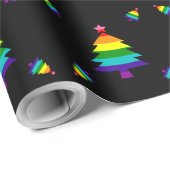 Regenboog 8 Stripes LGBT Pride Flag LGBTQ Kerstmis Cadeaupapier (Rol Hoek)
