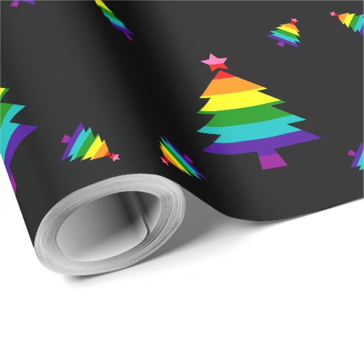 Regenboog 8 Stripes LGBT Pride Flag LGBTQ Kerstmis Cadeaupapier (Rol Hoek)