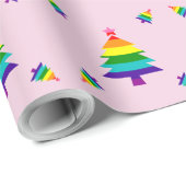 Regenboog 8 Stripes LGBT Pride Flag LGBTQ Kerstmis Cadeaupapier (Rol Hoek)
