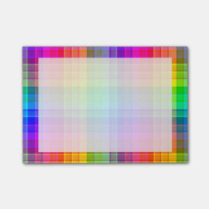 Regenboog, aangepast post-it® notes