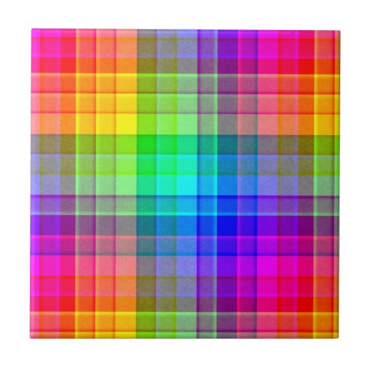 Regenboog, aangepast tegeltje (Voorkant)