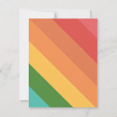 Regenboog Aangepaste Bericht In te vullen Bedankt Notitiekaartje (Achterkant)