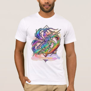 Regenboog Aap Koning Hexa Crest T-shirt