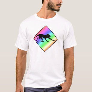 Regenboog Aap Oversteek T-shirt