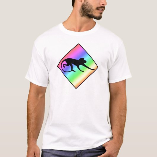 Regenboog Aap Oversteek T-shirt (Voorkant)