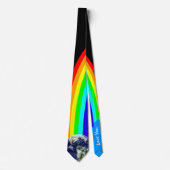 Regenboog, Aarde & Liefde U/plant & gelijkheid Stropdas (Voorkant)