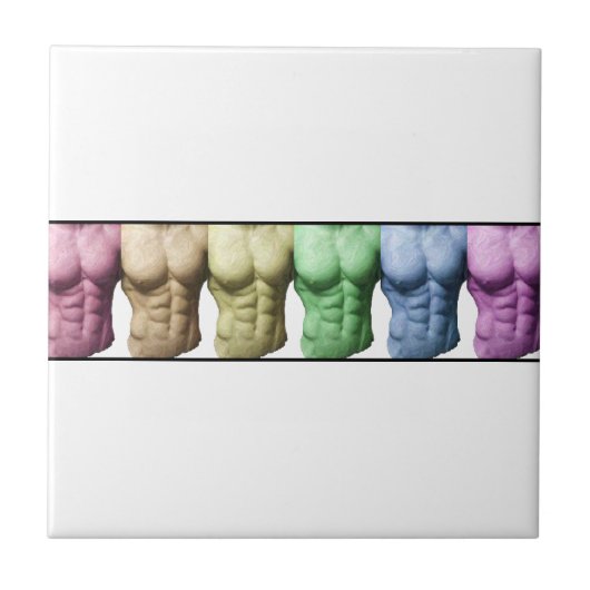 Regenboog Abs-tegel Tegeltje (Voorkant)