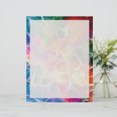 Regenboog Abstract 2 - 8,5" x 11" briefpapier (Staand voorkant)