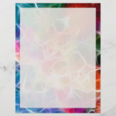 Regenboog Abstract 2 - 8,5" x 11" briefpapier (Achterkant)