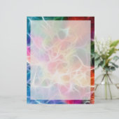 Regenboog Abstract 2 - 8,5" x 11" briefpapier (Staand voorkant)