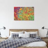 Regenboog Abstract Acryl Giet Print (Insitu (Slaapkamer))