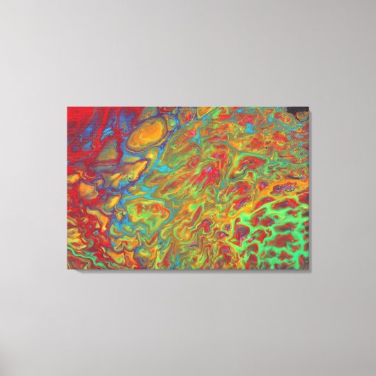 Regenboog Abstract Acryl Giet Print (Voorkant)
