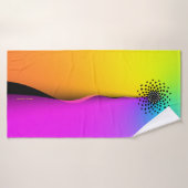 Regenboog Abstract Bloem Badhanddoek (Badhanddoek)