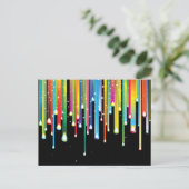 Regenboog ~ Abstract kleurenspectrum Regenjuwelen Briefkaart (Staand voorkant)