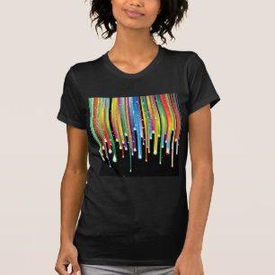 Regenboog ~ Abstract kleurenspectrum Regenjuwelen T-shirt