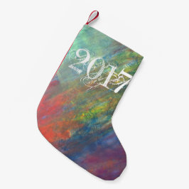 Regenboog Abstract | Koel Psychedelische penseelst Kleine Kerstsok