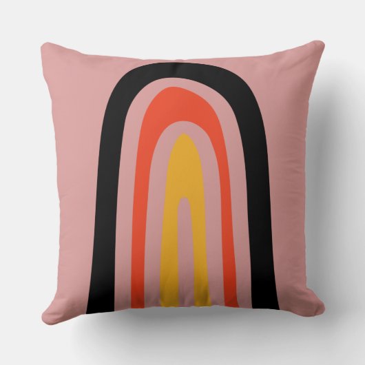 regenboog abstract kussen (Achterkant)