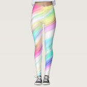 Regenboog Abstract Leggings (Voorkant)