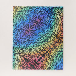 Regenboog Abstract  Legpuzzel