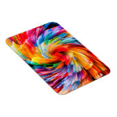 Regenboog Abstract Levendig Draaien Modern Magneet (Rechterzijde)