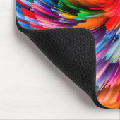 Regenboog Abstract Levendig Draaien Modern Muismat (Hoek)