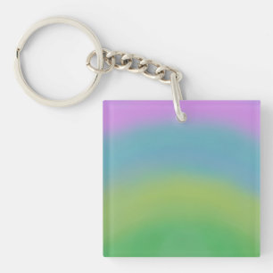 Regenboog Abstract, originele kunstSleutelhanger Sleutelhanger