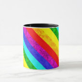 Regenboog abstract patroon , mok (Midden)