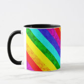 Regenboog abstract patroon , mok (Links)