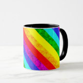 Regenboog abstract patroon , mok (Voorkant rechts)