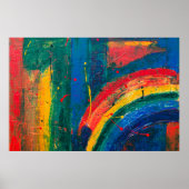 Regenboog Abstract Poster (Voorkant)